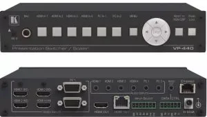 VP-440 KRAMER SELECTOR DE PRESENTACIÓN COMPACTO 6 ENTRADAS/ESCALADOR CON SALIDAS SIMULTÁNEAS HDBASET Y HDMI