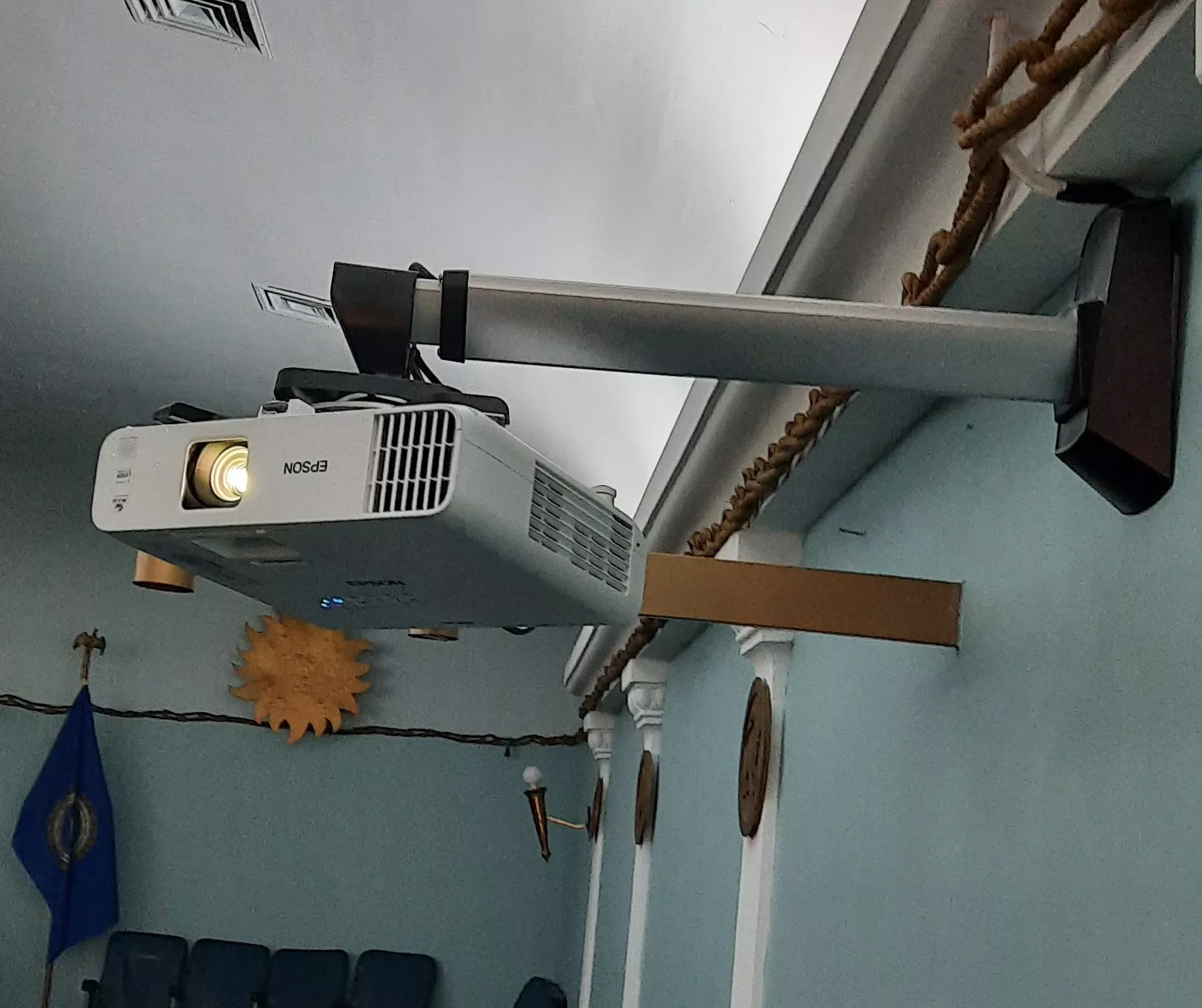 Instalación audiovisual de proyector